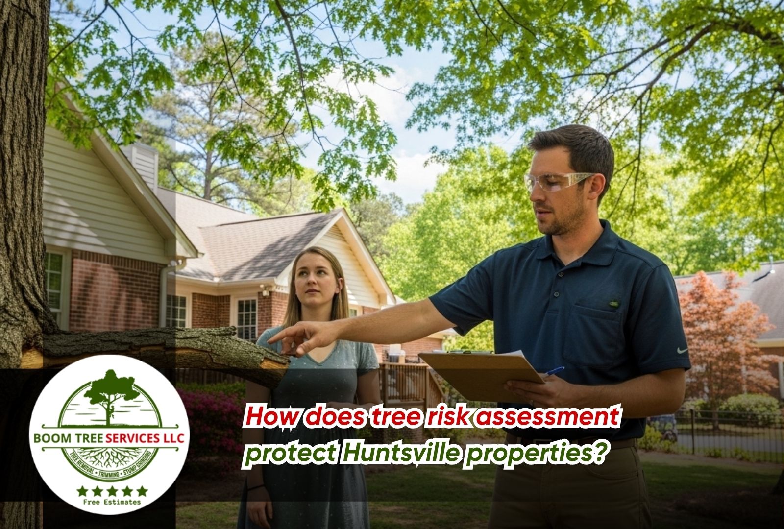 tree risk assessment in Huntsville, AL during a residential yard inspection