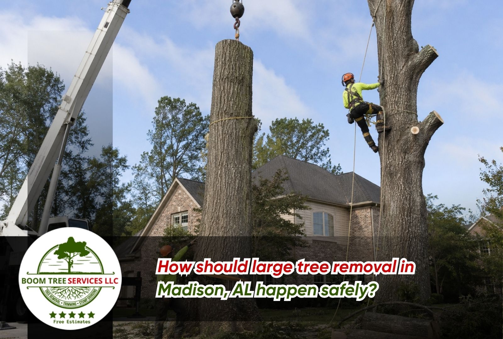 large tree removal in Madison, AL for a safer residential yard